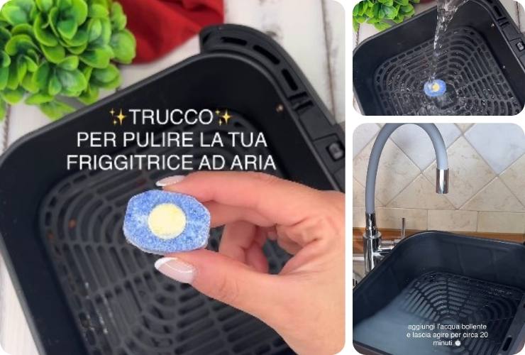 pulire Friggitrice ad aria